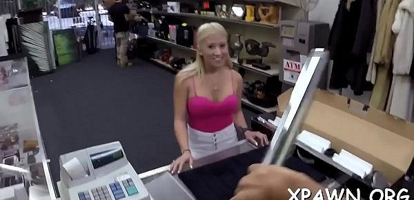  Lovely whore has sex in shop